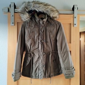 American Eagle Fur Hood Parka Coat